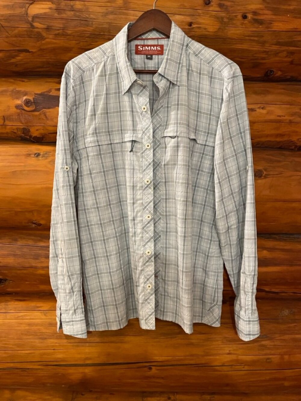Simms Fishing Lightweight Button Up  Shirt